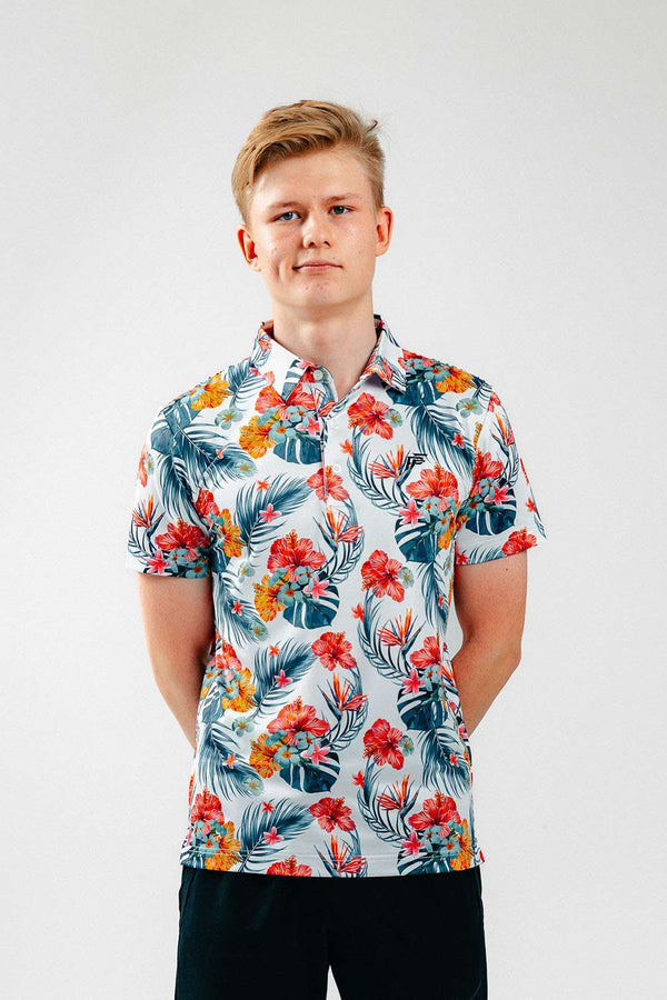 Hübriidsärk Capri mustriga, slim fit